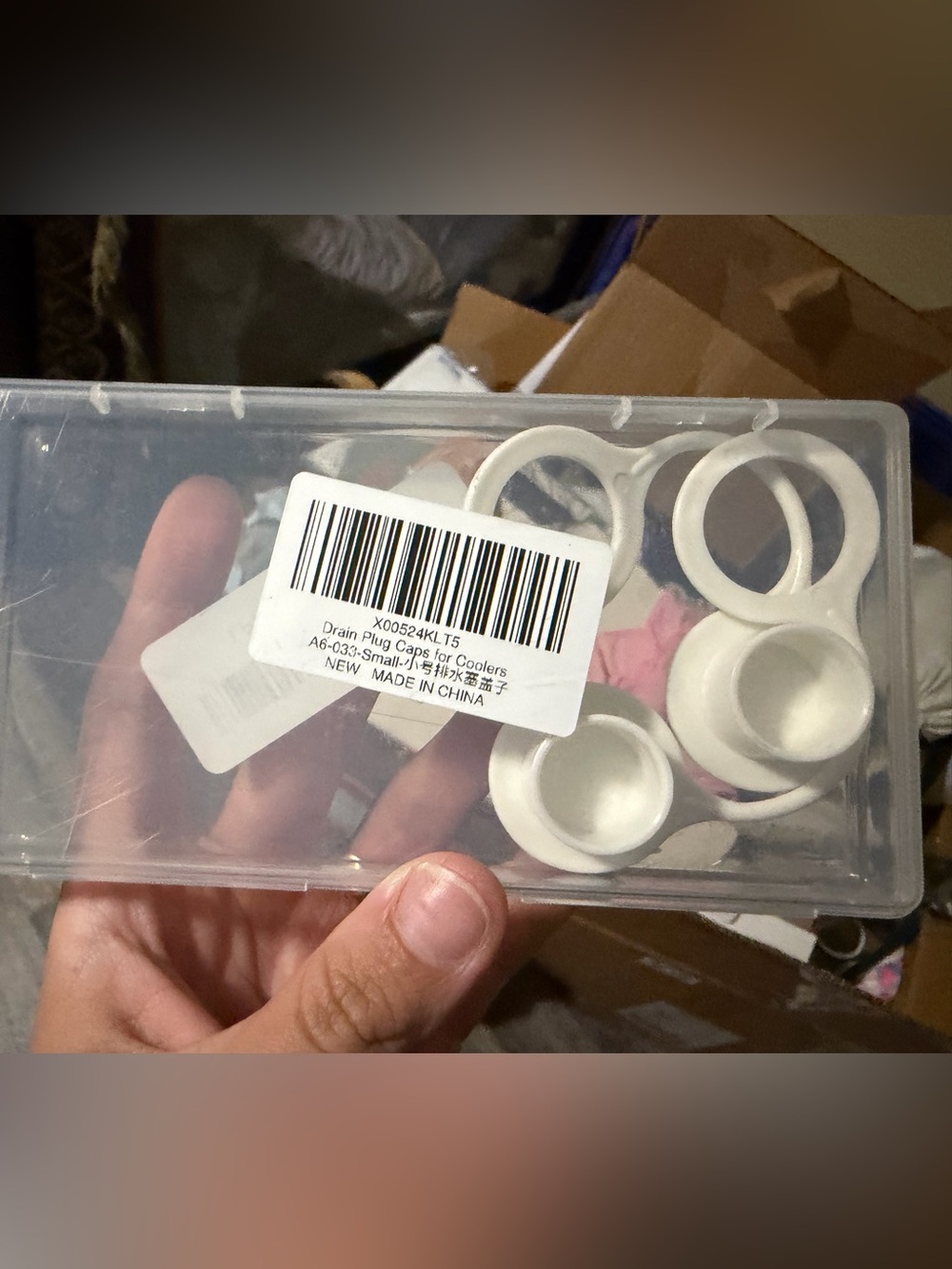 Small Cooler Drain Plug Replacement Caps White A6-033 New
